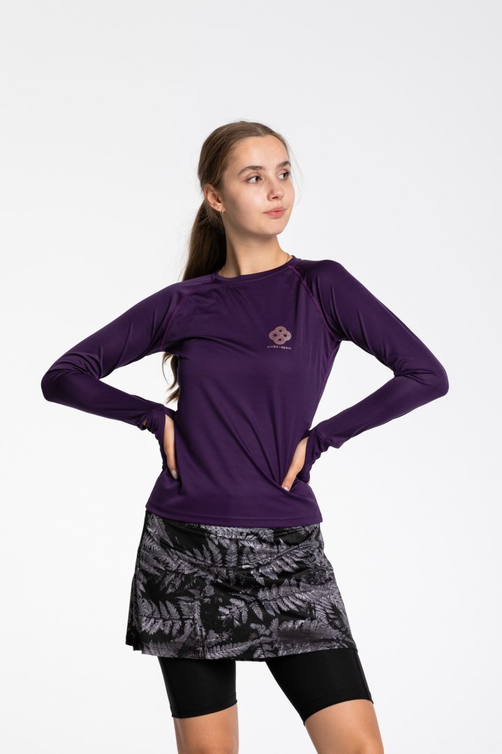 Bluza do Biegania Fioletowa
