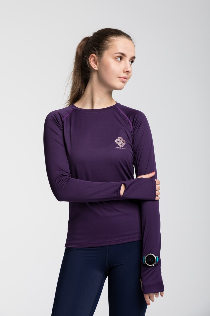 Bluza do Biegania Fioletowa