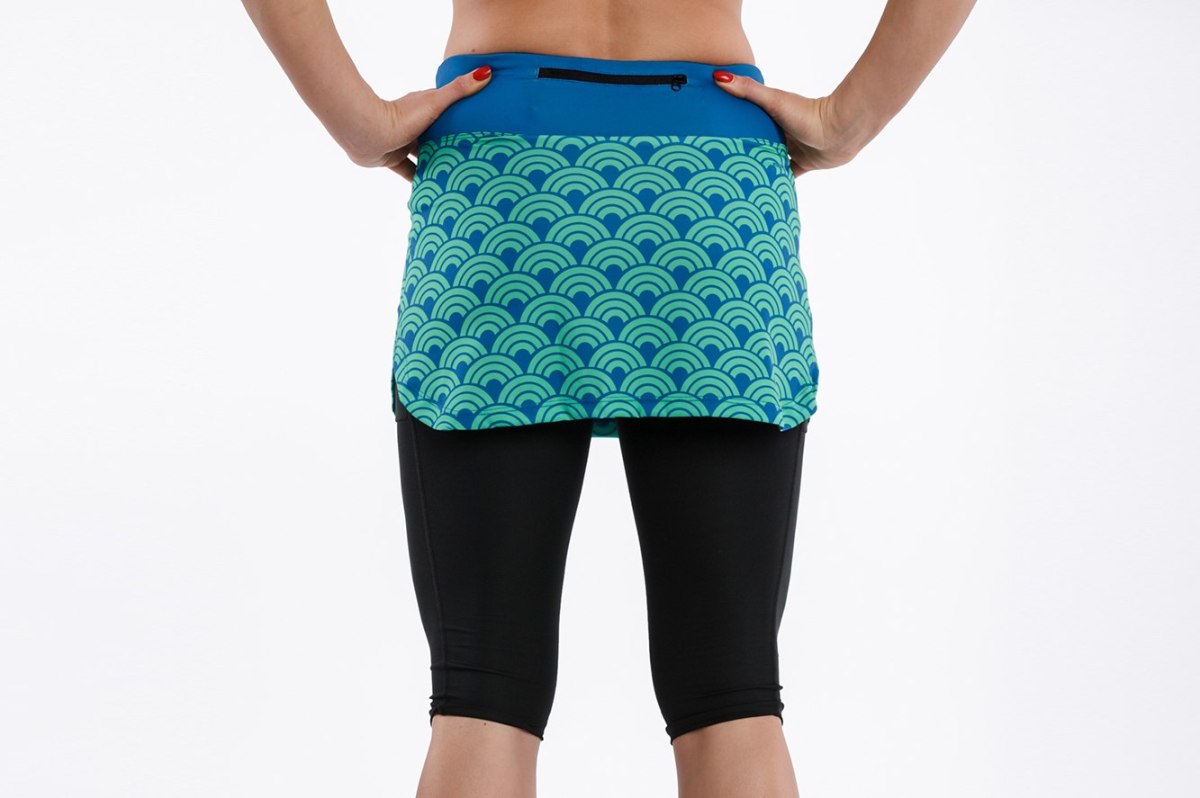 Spódniczka Biegowa Irena Zielona Retro Capri